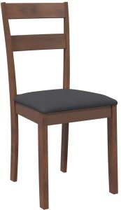 vidaXL Krzesła do jadalni z poduszkami 2 szt. lite drewno gumowe 4