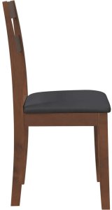 vidaXL Krzesła do jadalni z poduszkami 2 szt. lite drewno gumowe 6