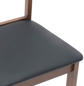 vidaXL Krzesła do jadalni z poduszkami 2 szt. lite drewno gumowe 8