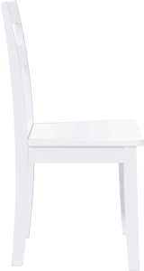 vidaXL Krzesła do jadalni 2 szt. Białe lite drewno gumowe 6