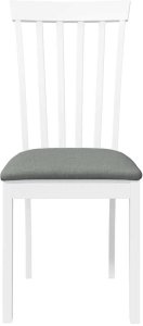 vidaXL Krzesła do jadalni z poduszkami 2 szt. Białe lite drewno gumowe 5