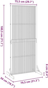 vidaXL Ekran prywatności do wewnątrz/na zewnątrz, 180,5 cm 8