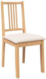 vidaXL Krzesła do jadalni z poduszkami 2 szt. drewno lite guma 4