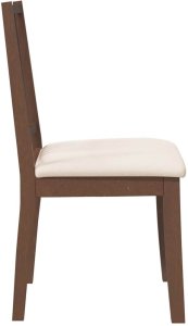 vidaXL Krzesła do jadalni z poduszkami 2 szt. lite drewno gumowe 6