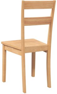 vidaXL Krzesła do jadalni 2 szt. Naturalne drewno lite guma 7