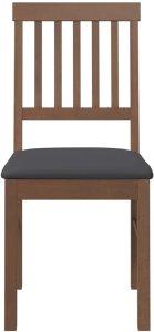 vidaXL Krzesła do jadalni z poduszkami 2 szt. lite drewno gumowe 5