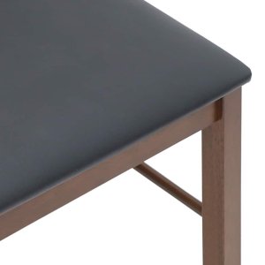 vidaXL Krzesła do jadalni z poduszkami 2 szt. lite drewno gumowe 8