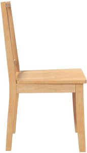 vidaXL Krzesła do jadalni 2 szt. Naturalne drewno lite guma 6