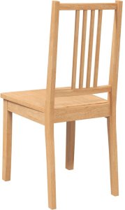 vidaXL Krzesła do jadalni 2 szt. Naturalne drewno lite guma 7