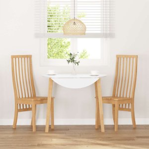 vidaXL Krzesła do jadalni 2 szt. lite drewno guma 3