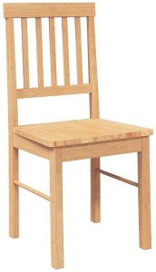 vidaXL Krzesła do jadalni 2 szt. lite drewno guma 4