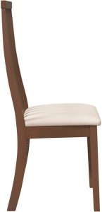 vidaXL Krzesła do jadalni z poduszkami 2 szt. lite drewno gumowe 6