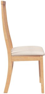 vidaXL Krzesła do jadalni z poduszkami 2 szt. lite drewno guma 6