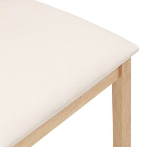 vidaXL Krzesła do jadalni z poduszkami 2 szt. lite drewno guma 8