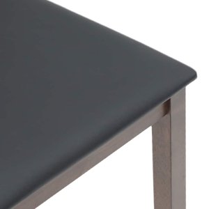 vidaXL Krzesła do jadalni z poduszkami 2 szt. lite drewno gumowe 8