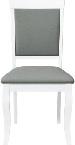 vidaXL Krzesła do jadalni z poduszkami 2 szt. Białe lite drewno gumowe 5