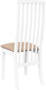 vidaXL Krzesła do jadalni z poduszkami 2 szt. Białe lite drewno gumowe 7