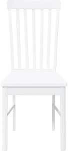 vidaXL Krzesła do jadalni 2 szt. Białe lite drewno gumowe 5