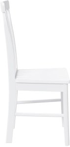 vidaXL Krzesła do jadalni 2 szt. Białe lite drewno gumowe 6