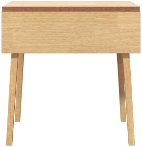 vidaXL Stół jadalny Naturalne drewno lite Guma 5