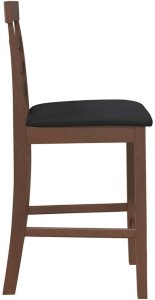 vidaXL Hokery barowe z poduszkami 2 szt. Brązowe lite drewno gumowe 6