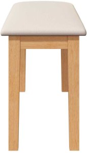 vidaXL Ławka 90 cm Drewno lite Guma 5