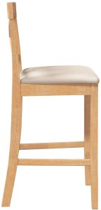 vidaXL Hokery barowe z poduszkami 2 szt. guma 6