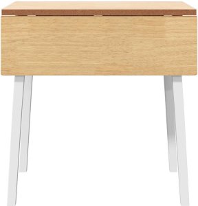 vidaXL Stół jadalny biały lite drewno guma 5