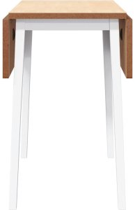 vidaXL Stół jadalny biały lite drewno guma 6