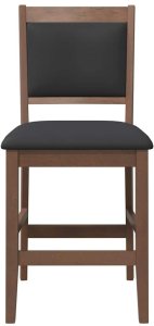 vidaXL Hokery barowe z poduszkami 2 szt. Brązowe lite drewno gumowe 5