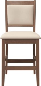 vidaXL Hokery barowe z poduszkami 2 szt. Brązowe lite drewno gumowe 5