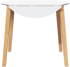 vidaXL Stół jadalny drewno lite Guma 5