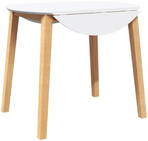 vidaXL Stół jadalny drewno lite Guma 7