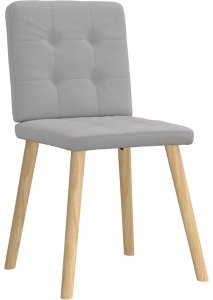 vidaXL Krzesła do jadalni 4 szt. Tkanina Cloud Grey 3