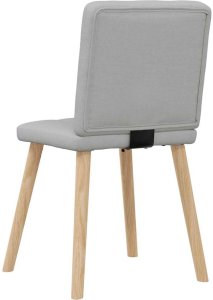 vidaXL Krzesła do jadalni 4 szt. Tkanina Cloud Grey 6