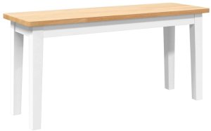 vidaXL Ławka 90 cm Drewno lite Guma 2