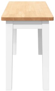 vidaXL Ławka 90 cm Drewno lite Guma 5