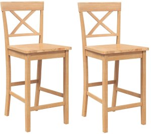 vidaXL Hokery barowe 2 szt. guma 2