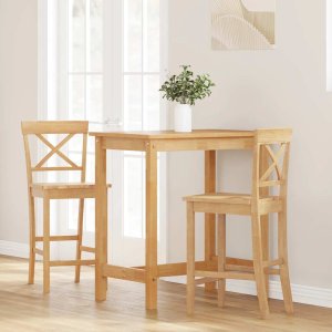 vidaXL Hokery barowe 2 szt. guma 3