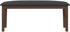 vidaXL Ławka 110 cm Brązowa lite drewno guma 4