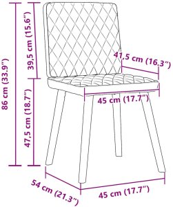 vidaXL Krzesła do jadalni 4 szt. Ciemnozielona tkanina 9
