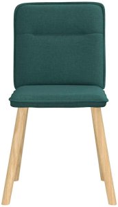 vidaXL Krzesła do jadalni 4 szt. Ciemnozielona tkanina 4