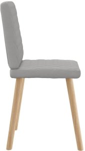 vidaXL Krzesła do jadalni 6 szt. Tkanina Cloud Grey 5