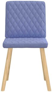 vidaXL Krzesła do jadalni 6 szt. Jeans Niebieski Tkanina 4
