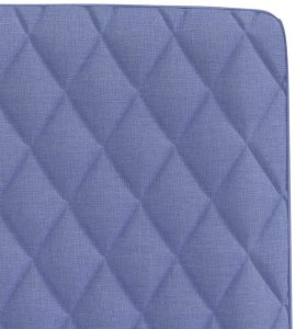 vidaXL Krzesła do jadalni 6 szt. Jeans Niebieski Tkanina 7