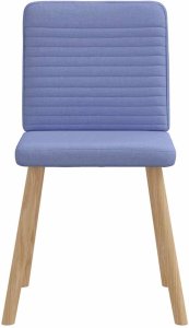 vidaXL Krzesła do jadalni 6 szt. Jeans Niebieski Tkanina 4