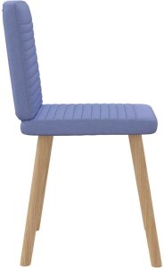 vidaXL Krzesła do jadalni 6 szt. Jeans Niebieski Tkanina 5