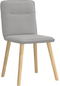 vidaXL Krzesła do jadalni 2 szt. Tkanina Cloud Grey 3