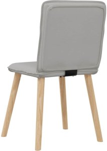 vidaXL Krzesła do jadalni 2 szt. Tkanina Cloud Grey 6
