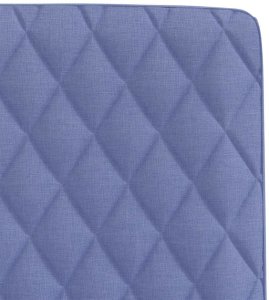 vidaXL Krzesła do jadalni 2 szt. Jeans Niebieski Tkanina 7